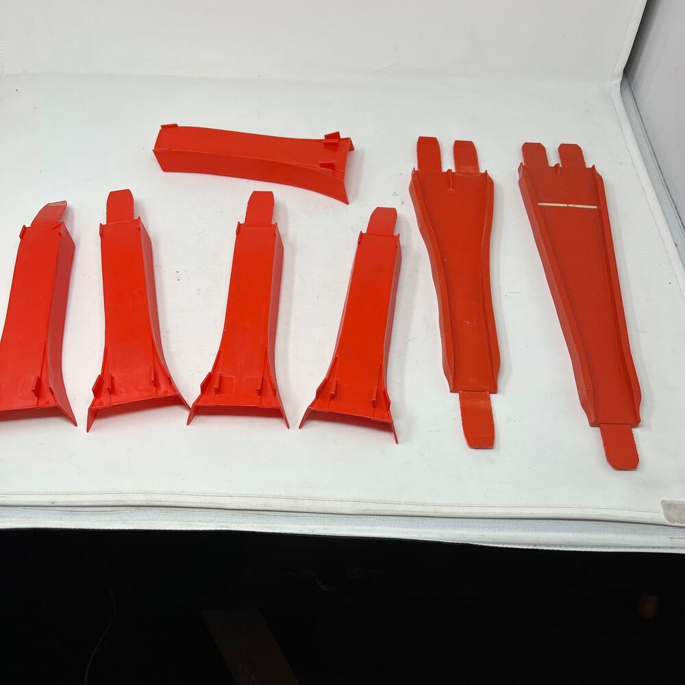 Vintage 1969 Redline Era Hot Wheels LOT Merge Ramps (2) Jump Ramps (5) Ramp